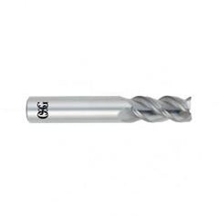 5/8 Dia. x 3-1/2 Overall Length 3-Flute Square End Solid Carbide SE End Mill-Round Shank-Center Cutting-Uncoated - USA Tool & Supply