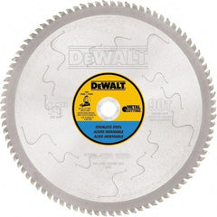 DeWALT - 14" Diam, 1" Arbor Hole Diam, 90 Tooth Wet & Dry Cut Saw Blade - Carbide-Tipped, Standard Round Arbor - USA Tool & Supply