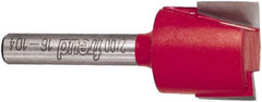 Freud - 3/4" Cut Diam, 1/2" Length of Cut, 0 Flute Mortising Edge Profile Router Bit - Carbide-Tipped, 1/4" Shank Diam, 2" OAL, Proprietary Coating - USA Tool & Supply