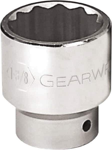 GearWrench - 2", 3/4" Drive, Standard Hand Socket - 12 Points, 2-13/16" OAL, Alloy Steel, Chrome Finish - USA Tool & Supply