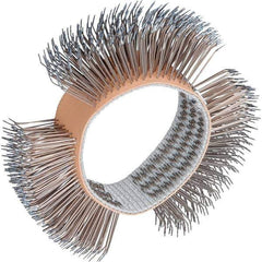 Dynabrade - 4" OD, Bent Filament Wheel Brush - 3/4" Face Width - USA Tool & Supply