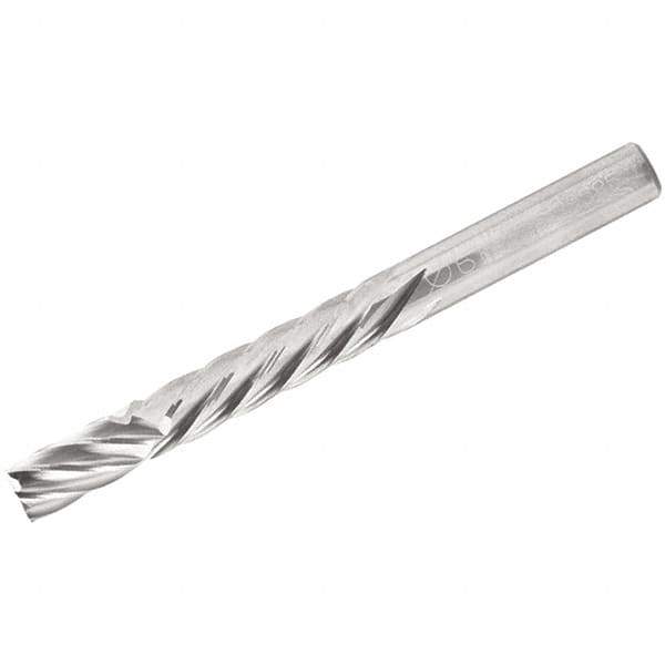 Iscar - 8mm Cutting Diam x 16mm Length of Cut, 6 Flute, Compression Spiral Router Bit - Uncoated, Right Hand Cut, Solid Carbide, 63mm OAL x 8mm Shank Diam, Square End - USA Tool & Supply