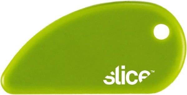 Slice - Fixed Safety Cutter - 62mm Blade, Green Non-Slip Comfort Handle, 1 Blade Included - USA Tool & Supply