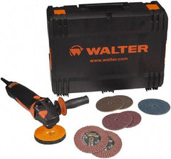 WALTER Surface Technologies - 4-1/2" Pad Diam, 2,000 to 7,000 RPM, 13.5 Amp, Handheld Electric Polisher - 120 Volt - USA Tool & Supply