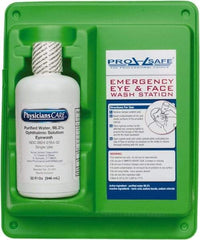 PRO-SAFE - 32 oz, Disposable Eyewash Single Station - Approved by FDA - USA Tool & Supply