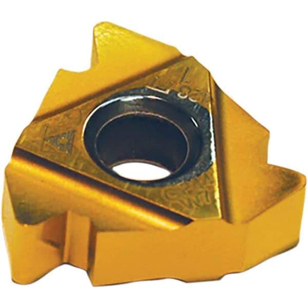 Tool-Flo - LDS54 Internal/External 4 API Rotary Shoulder Connections Laydown Threading Insert - Grade AC22F, AlTiN Coated Carbide - USA Tool & Supply