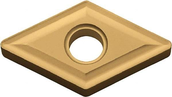 Kyocera - DNMG442 Grade CA530 Carbide Turning Insert - TiCN/Al2O3/TiN Finish, 55° Diamond, 1/2" Inscr Circle, 1/4" Thick, 1/32" Corner Radius - USA Tool & Supply