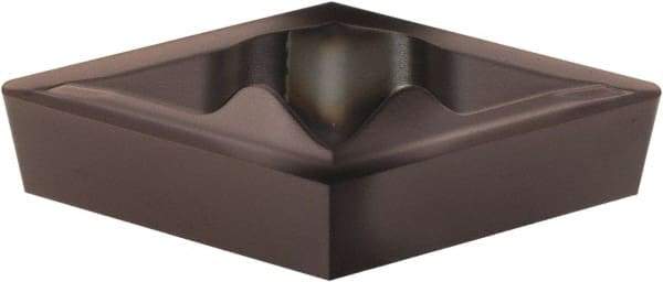 Hertel - DPGR431, HC225 Grade Carbide Profiling Insert - TiAlN Finish, 55° Incl Angle, Diamond, 3/16" Thick, 0.0156" Corner Radius, 1/2" Inscribed Circle - USA Tool & Supply