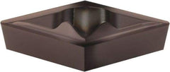 Hertel - DPGR431, HC225 Grade Carbide Profiling Insert - TiAlN Finish, 55° Incl Angle, Diamond, 3/16" Thick, 0.0156" Corner Radius, 1/2" Inscribed Circle - USA Tool & Supply