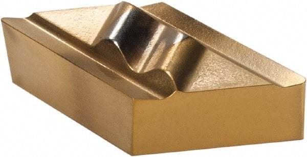 Hertel - IPR131, HC335 Grade Carbide Profiling Insert - TiN Finish, 8° Relief Angle, Parallelogram, 3/16" Thick, 0.015" Corner Radius - USA Tool & Supply