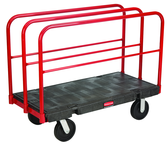Sheet & Panel Truck 24 x 48 - Removable 27" high vertical frames - Duramold™ -- 2 fixed, 2 swivel casters - USA Tool & Supply