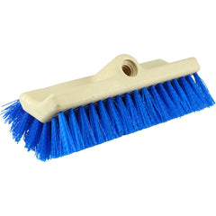 10″ Bi-Level Scrub Brush, Stiff Crimped Polypropylene Fill - USA Tool & Supply