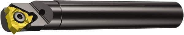 Sandvik Coromant - 254R/LKF-R, Internal or External, Right Hand, 1.3mm Max Depth of Cut, Indexable Grooving Tool Holder - 254..CC Insert Compatibility, 4.9213" OAL, Through Coolant - USA Tool & Supply