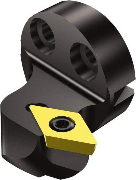 Sandvik Coromant - Left Hand Cut, Size 32, DCMT 3(2.5)2 Insert Compatiblity, Modular Turning & Profiling Cutting Unit Head - 22mm Ctr to Cutting Edge, 20mm Head Length, Through Coolant, Series CoroTurn 107 - USA Tool & Supply
