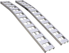 Erickson Manufacturing - 90" Long x 12" Wide, 3,000 Lb Capacity, Arched Truck Ramp - Aluminum, For All Vehicles - USA Tool & Supply