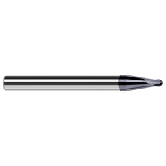 Harvey Tool - 1/8" Diam, 0.1" LOC, 2 Flute Solid Carbide Ball End Mill - Exact Industrial Supply