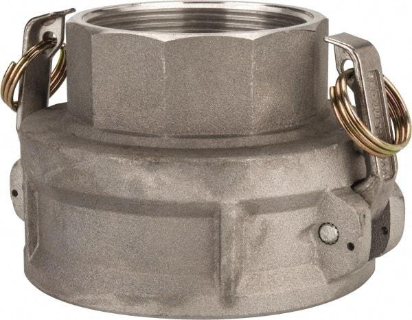 Value Collection - 4" Aluminum Cam & Groove Suction & Discharge Hose Female Coupler Female NPT Thread - Part D, 3" Thread, 400 Max psi - USA Tool & Supply