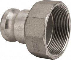 Value Collection - 2" Aluminum Cam & Groove Suction & Discharge Hose Male Adapter Female NPT Thread - Part A, 3" Thread, 1,000 Max psi - USA Tool & Supply