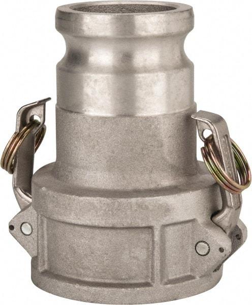 Value Collection - 3" Aluminum Cam & Groove Suction & Discharge Hose Female Coupler Male Adapter - 2-1/2" Thread, 600 Max psi - USA Tool & Supply