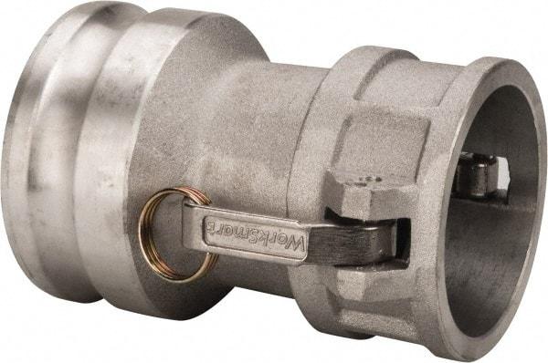 Value Collection - 3" Aluminum Cam & Groove Suction & Discharge Hose Female Coupler Male Adapter - 4" Thread, 500 Max psi - USA Tool & Supply