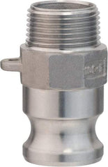 Value Collection - 3" Stainless Steel Cam & Groove Suction & Discharge Hose Male Adapter Male NPT Thread - Part F, 3" Thread, 500 Max psi - USA Tool & Supply
