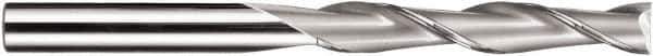 SGS - 5/8", 3" LOC, 5/8" Shank Diam, 6" OAL, 2 Flute, Solid Carbide Square End Mill - Single End, AlTiN Finish, Spiral Flute, 30° Helix, Centercutting, Right Hand Cut, Right Hand Flute, Series 3EL - USA Tool & Supply