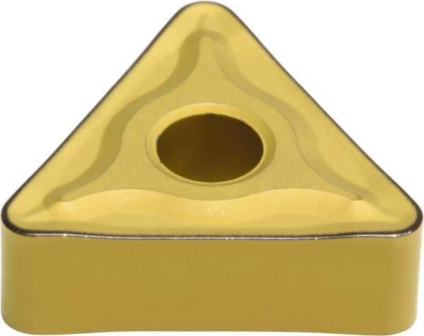 Sumitomo - TNMG332 EMX Grade AC820P Carbide Turning Insert - Al2O3 Finish, 60° Triangle, 3/8" Inscr Circle, 3/16" Thick, 1/32" Corner Radius - USA Tool & Supply