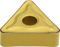 Sumitomo - TNMG332 EMX Grade AC820P Carbide Turning Insert - Al2O3 Finish, 60° Triangle, 3/8" Inscr Circle, 3/16" Thick, 1/32" Corner Radius - USA Tool & Supply
