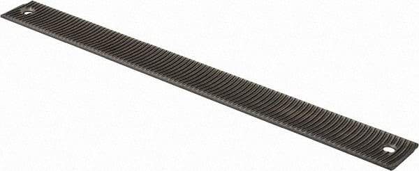 PFERD - 14" Long, Bastard Cut, Flat American-Pattern File - Curved Cut, 1/4" Overall Thickness, Flexible - USA Tool & Supply