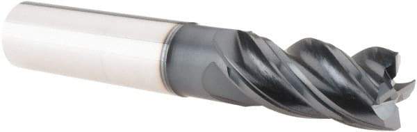 Iscar - 3/4", 4 Flute, Single End, Solid Carbide, Corner Chamfer End Mill - 5" OAL, 38° Helix, Right Hand Flute, 1-1/2" LOC, Right Hand Cut, 2-1/4" Extended Reach - USA Tool & Supply