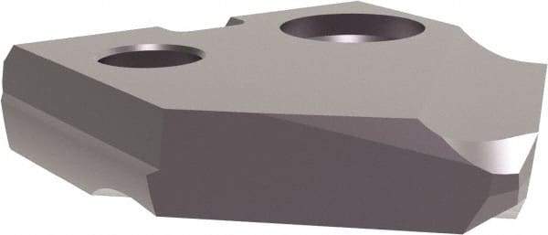 Allied Machine and Engineering - 11mm Diam x 3/32" Thick, Seat Code Y, 90° Included Angle Spade Drill Insert - TiAlN Coated, Cobalt, Grade Super Cobalt, Series T-A - USA Tool & Supply