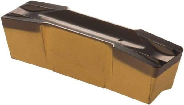 Iscar - 800080GIF E Grade IC5010, 8mm Cutting Width Carbide Grooving Insert - 4.8mm Max Depth of Cut, Neutral, 0.8mm Corner Radius, TiCN/Al2O3/TiN Finish - USA Tool & Supply