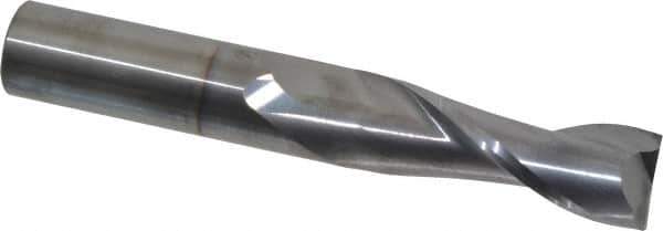 OSG - 3/4", 2-1/4" LOC, 3/4" Shank Diam, 5" OAL, 2 Flute, Solid Carbide Square End Mill - Single End, TiCN Finish, Spiral Flute, 30° Helix, Centercutting, Right Hand Cut, Right Hand Flute, Series 462 - USA Tool & Supply