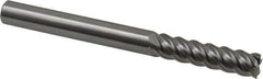 OSG - 3/8", 1-1/2" LOC, 3/8" Shank Diam, 4" OAL, 5 Flute, Solid Carbide Square End Mill - Single End, Uncoated, Spiral Flute, 45° Helix, Centercutting, Right Hand Cut, Right Hand Flute, Series 455C - USA Tool & Supply