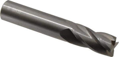 OSG - 18mm, 38mm LOC, 18mm Shank Diam, 104mm OAL, 4 Flute, Solid Carbide Square End Mill - Single End, Uncoated, Spiral Flute, 30° Helix, Centercutting, Right Hand Cut, Right Hand Flute, Series 404 - USA Tool & Supply
