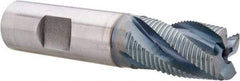 Hertel - 3/4" Diam, Fine Pitch, 1-1/4" LOC, 4 Flute Cobalt Roughing Square End Mill - TiCN Finish, 3-1/2" OAL, 3/4" Shank Diam, Single End, 30° Helix - USA Tool & Supply