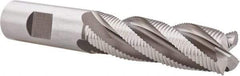 Hertel - 3/4" Diam, Fine Pitch, 2-1/2" LOC, 4 Flute Cobalt Roughing Square End Mill - Uncoated, 4-5/8" OAL, 3/4" Shank Diam, Single End, Centercutting, 30° Helix - USA Tool & Supply
