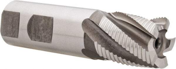 Hertel - 1" Diam, Fine Pitch, 1-1/8" LOC, 5 Flute Cobalt Roughing Square End Mill - Uncoated, 3-5/8" OAL, 1" Shank Diam, Single End, 30° Helix - USA Tool & Supply