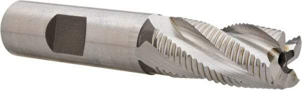 Hertel - 5/8" Diam, Fine Pitch, 1-1/4" LOC, 4 Flute Cobalt Roughing Square End Mill - Uncoated, 3-3/8" OAL, 5/8" Shank Diam, Single End, 30° Helix - USA Tool & Supply