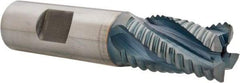 Hertel - 3/4" Diam, Coarse Pitch, 1-1/4" LOC, 4 Flute Cobalt Roughing Square End Mill - TiCN Finish, 3-1/2" OAL, 3/4" Shank Diam, Single End, 30° Helix - USA Tool & Supply