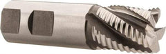Hertel - 1" Diam, Coarse Pitch, 1-1/8" LOC, 5 Flute Cobalt Roughing Square End Mill - Uncoated, 3-5/8" OAL, 1" Shank Diam, Single End, Centercutting, 30° Helix - USA Tool & Supply