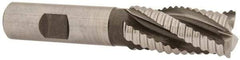 Hertel - 3/4" Diam, Coarse Pitch, 1-5/8" LOC, 4 Flute Cobalt Roughing Square End Mill - Uncoated, 3-3/4" OAL, 5/8" Shank Diam, Single End, Centercutting, 30° Helix - USA Tool & Supply