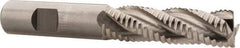 Hertel - 5/8" Diam, Coarse Pitch, 2-1/8" LOC, 4 Flute Cobalt Roughing Square End Mill - Uncoated, 4-1/4" OAL, 5/8" Shank Diam, Single End, Centercutting, 30° Helix - USA Tool & Supply
