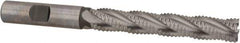 Hertel - 1/2" Diam, Coarse Pitch, 3" LOC, 4 Flute Cobalt Roughing Square End Mill - Uncoated, 5" OAL, 1/2" Shank Diam, Single End, Centercutting, 30° Helix - USA Tool & Supply