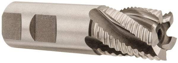 Hertel - 1" Diam, Coarse Pitch, 1-1/8" LOC, 5 Flute Cobalt Roughing Square End Mill - Uncoated, 3-5/8" OAL, 1" Shank Diam, Single End, 30° Helix - USA Tool & Supply