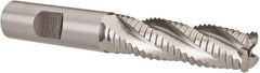 Hertel - 5/8" Diam, Coarse Pitch, 2-1/8" LOC, 4 Flute Cobalt Roughing Square End Mill - Uncoated, 4-1/4" OAL, 5/8" Shank Diam, Single End, 30° Helix - USA Tool & Supply