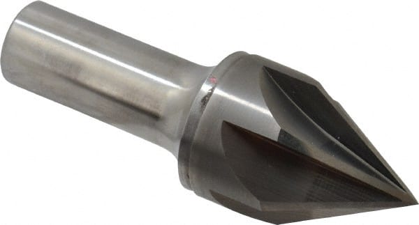 Keo - 1-1/4" Head Diam, 3/4" Shank Diam, 6 Flute 60° Solid Carbide Countersink - USA Tool & Supply