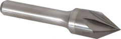 Keo - 5/8" Head Diam, 3/8" Shank Diam, 6 Flute 60° Solid Carbide Countersink - Bright Finish, 2-3/4" OAL, Single End - USA Tool & Supply