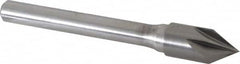 Keo - 3/8" Head Diam, 1/4" Shank Diam, 6 Flute 60° Solid Carbide Countersink - USA Tool & Supply
