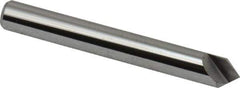 Keo - 1/4" Head Diam, 1/4" Shank Diam, 1 Flute 82° Solid Carbide Countersink - Bright Finish, 2" OAL, Single End - USA Tool & Supply